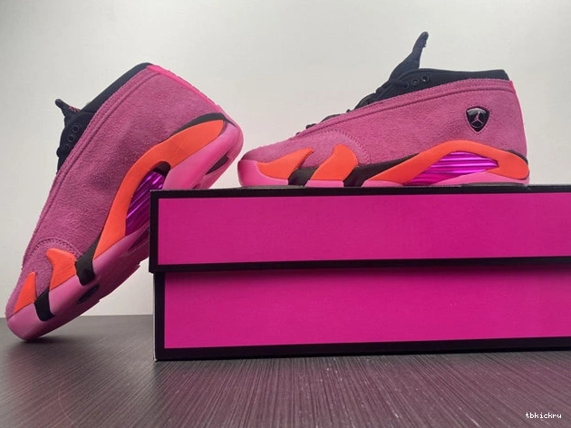 Reps TBK SmoothTexture DH4121- Shocking Pink 4190 Retro 14 Low Jordan 1014